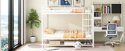 Metal Bunk Bed With Shelf And Guardrails - R&R Furniture Gallery (Fountain Valley, CA)