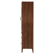 Houston - Display Cabinet - Walnut - R&R Furniture Gallery (Fountain Valley, CA)