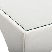 Tomlin 5-piece living room set by TOV Furniture featuring a game table and matching ottomans in a modern design.