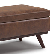 Owen - Lift Top Large Coffee Table Storage Ottoman, Mid Century Style - R&R Furniture Gallery (Fountain Valley, CA)