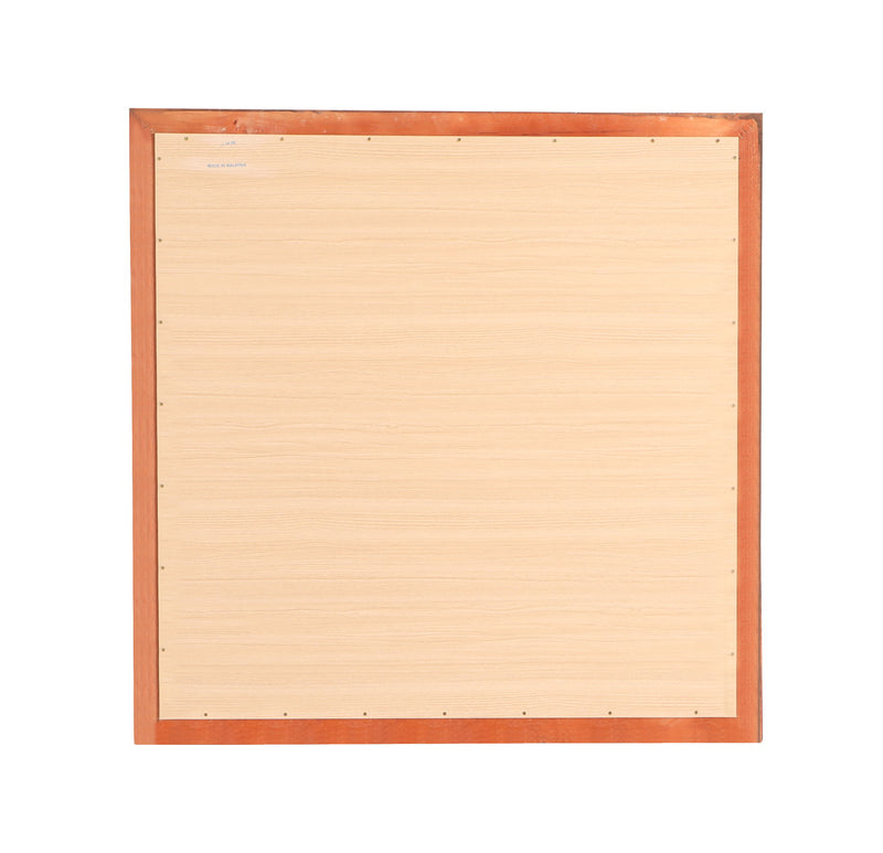 Glory Furniture Burlington modern design transitional wall mirror with sleek rectangular frame hanging on a wall.