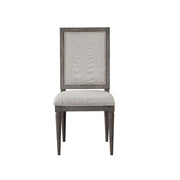 Artesia - Side Chair (Set of 2) - Beige Fabric & Salvaged Natural - R&R Furniture Gallery (Fountain Valley, CA)