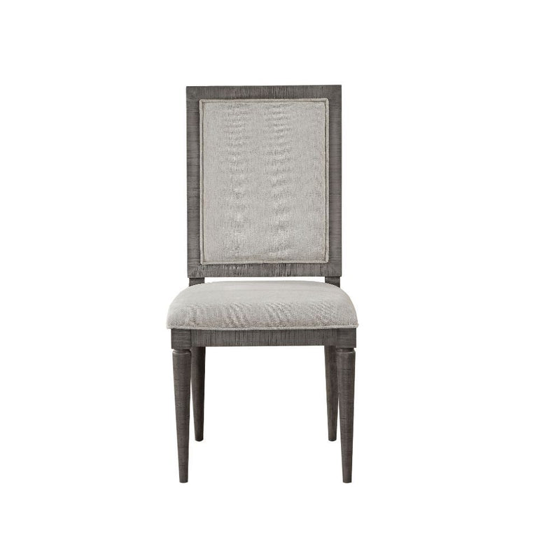 Artesia - Side Chair (Set of 2) - Beige Fabric & Salvaged Natural - R&R Furniture Gallery (Fountain Valley, CA)