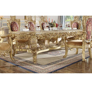 Bernadette - Dining Table - Gold - R&R Furniture Gallery (Fountain Valley, CA)