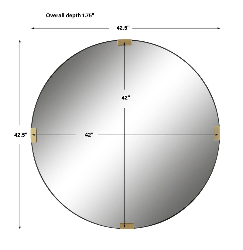 Clip - Modern Round Mirror