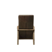 Emint - Accent Chair - Distress Chocolate Top Grain Leather - R&R Furniture Gallery (Fountain Valley, CA)