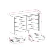 Lorenzo - Dresser With Hidden Jewelry Compartment And Bar Handles In - Silver - R&R Furniture Gallery (Fountain Valley, CA)