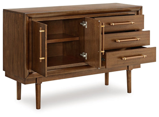 Lyncott - Dining Room Server - Brown - R&R Furniture Gallery (Fountain Valley, CA)