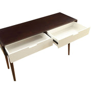 Christa - Sofa Table - White & Espresso - R&R Furniture Gallery (Fountain Valley, CA)