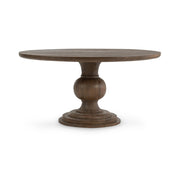 Classic Home Hera round dining table with wooden finish and sturdy legs, perfect for modern dining rooms.