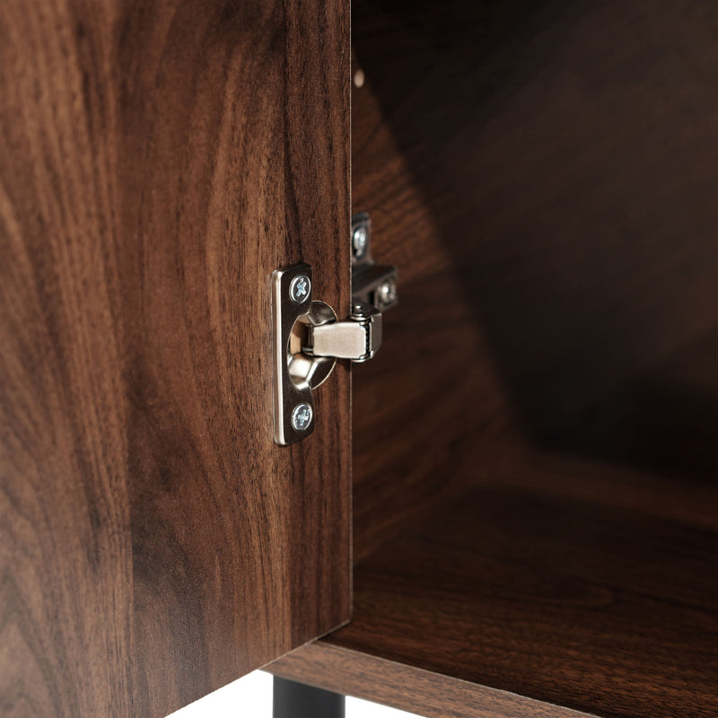 4 Door TV Cabinet, 2 Storage Spaces, Adjustable Shelves - R&R Furniture Gallery (Fountain Valley, CA)