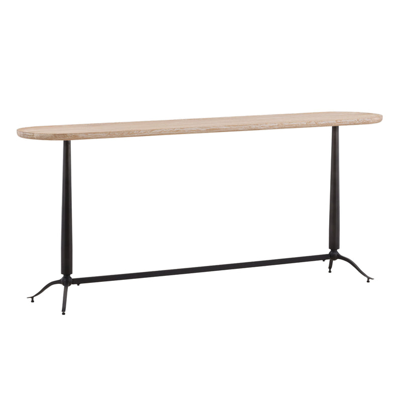 Fabiana - Console Table - Light Natural And Black
