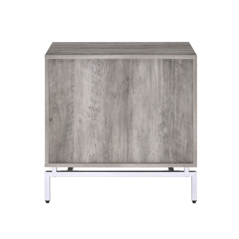 Cistus - Accent Table - Weathered Gray Oak & White - R&R Furniture Gallery (Fountain Valley, CA)