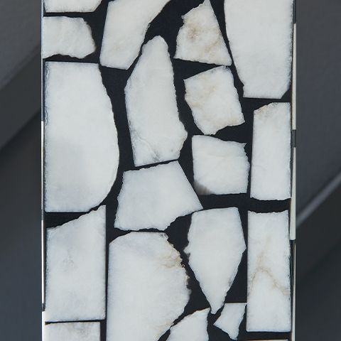 Macaria - Marble Table Lamp - White / Black - R&R Furniture Gallery (Fountain Valley, CA)