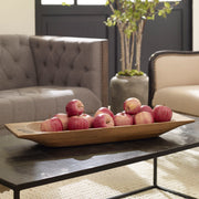 Dark brown dough tray from Uttermost, featuring a smooth surface and rectangular shape, ideal for baking or serving.