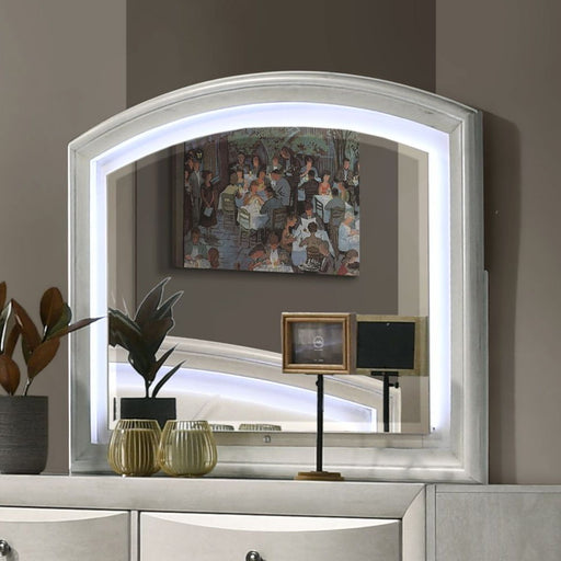 Ramondi - Mirror - Antique White - R&R Furniture Gallery (Fountain Valley, CA)