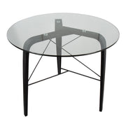 Lumi Source Trilogy contemporary round dinette table with sleek wooden finish and modern design for dining spaces