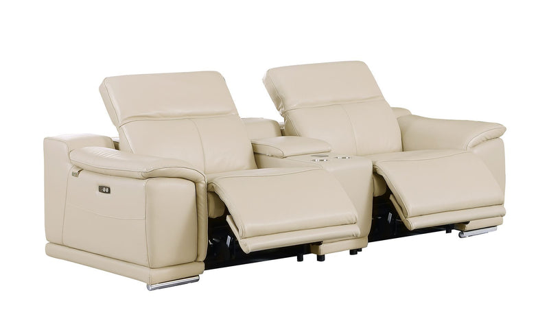 9762 - 7-Piece Modular Power Reclining Sofa, Loveseat And Chair Set With 5 Power Recliners In