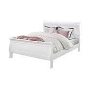 Charlston - Modern Sleigh Design Bed With LED - R&R Furniture Gallery (Fountain Valley, CA)