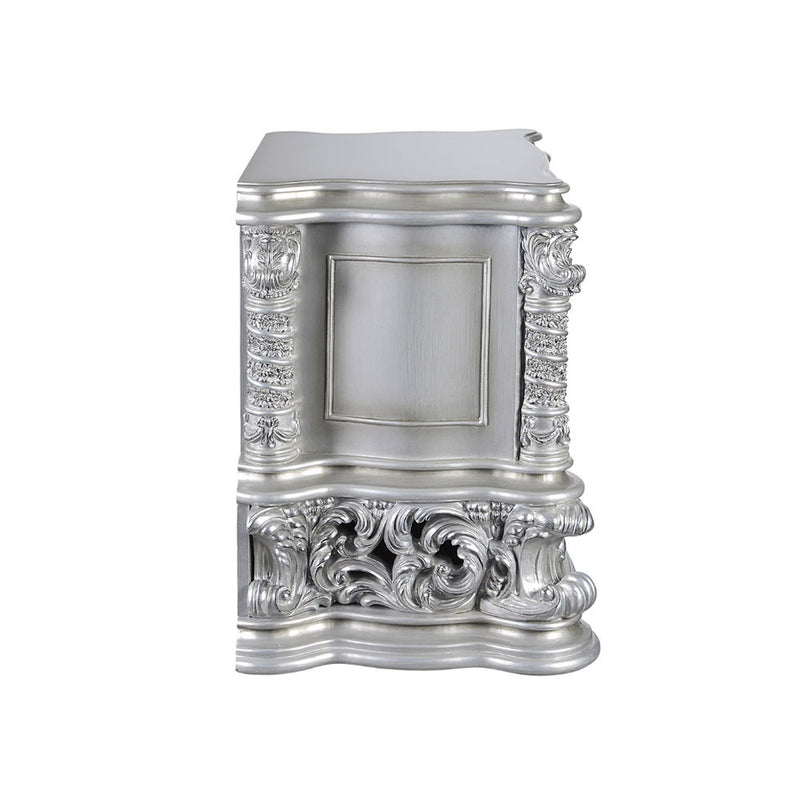 Valkyrie - Nightstand - Antique Platinum - R&R Furniture Gallery (Fountain Valley, CA)