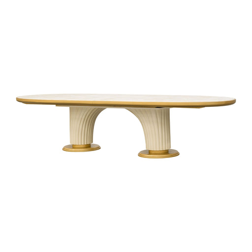 Scotts Square - Oval Dining Table - Light Champagne - R&R Furniture Gallery (Fountain Valley, CA)