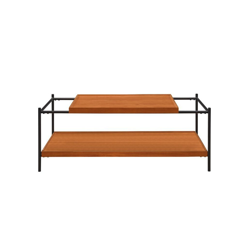 Oaken - Coffee Table - Honey Oak & Black - R&R Furniture Gallery (Fountain Valley, CA)