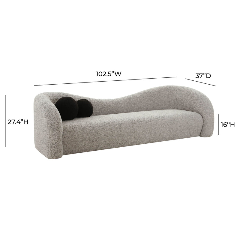 Leonie - Faux Shearling Sofa - R&R Furniture Gallery (Fountain Valley, CA)