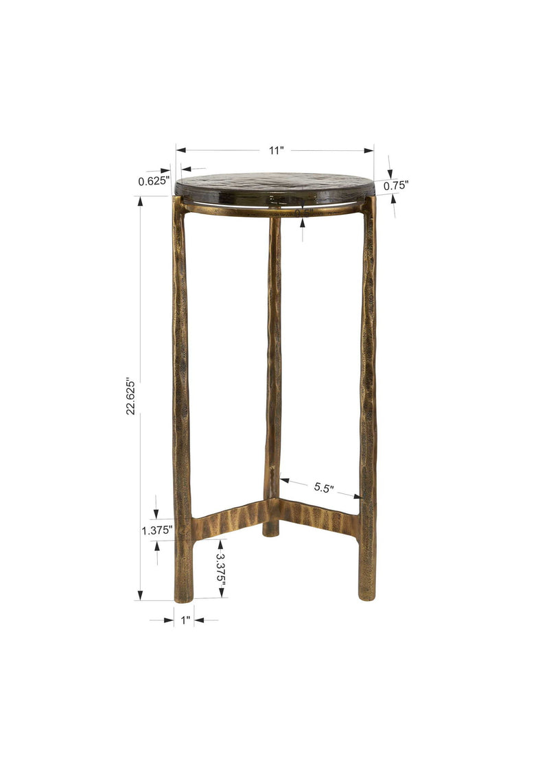 Eternity - Brass Accent Table