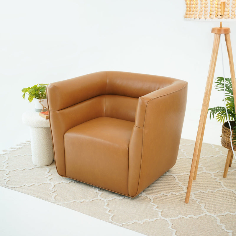 Callan - Swivel Chair - Tan - R&R Furniture Gallery (Fountain Valley, CA)