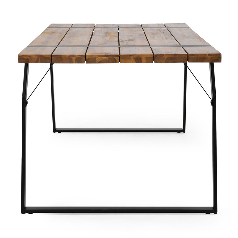 Zora - Dining Table Industrial & Iron Table - Black - R&R Furniture Gallery (Fountain Valley, CA)