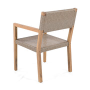 Outdoor Dining Chairs For Patios, Gardens (Set of 2) - Light Brown Multi / Light Teak - R&R Furniture Gallery (Fountain Valley, CA)