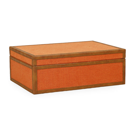 Acre - Cotton Jute Jewelry Box - Orange - R&R Furniture Gallery (Fountain Valley, CA)