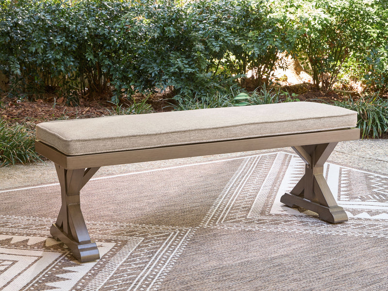 Laguna Heights - Bench With Cushion - Beige - R&R Furniture Gallery (Fountain Valley, CA)