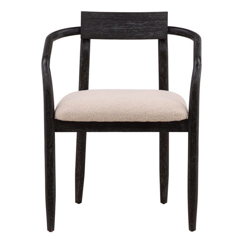 Lucio - Dining Chair - Everest Cream And Black