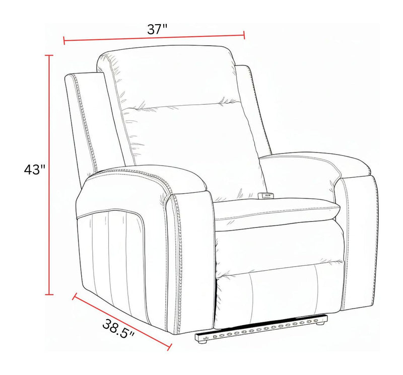 Armstrong - Power Recliner With Heat, Massage And Auto-Glide - R&R Furniture Gallery (Fountain Valley, CA)