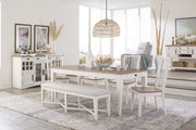 Americana Modern Dining - Upholstered Bench - Cotton - R&R Furniture Gallery (Fountain Valley, CA)