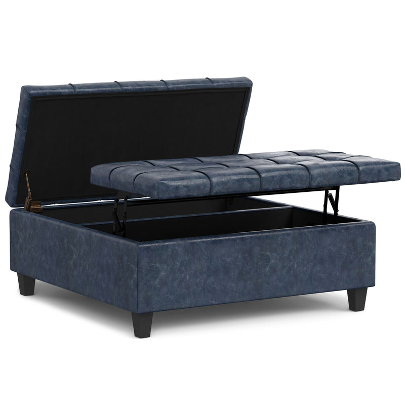 Harrison - Upholstered Coffee Table Storage Ottoman - R&R Furniture Gallery (Fountain Valley, CA)