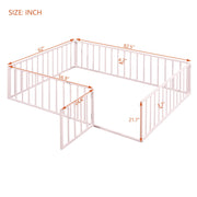 Metal Floor Bed Frame With Fence And Door - R&R Furniture Gallery (Fountain Valley, CA)