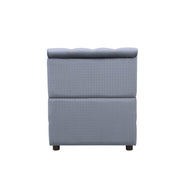 Bois II - Modular Armless Chair - Gray Velvet - R&R Furniture Gallery (Fountain Valley, CA)