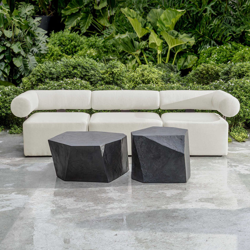 Uttermost Parra outdoor coffee table with a sleek, modern design and durable surface for outdoor patio use.