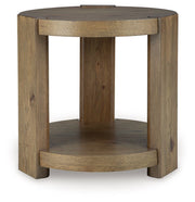 Flangren - Round End Table - Light Brown - R&R Furniture Gallery (Fountain Valley, CA)
