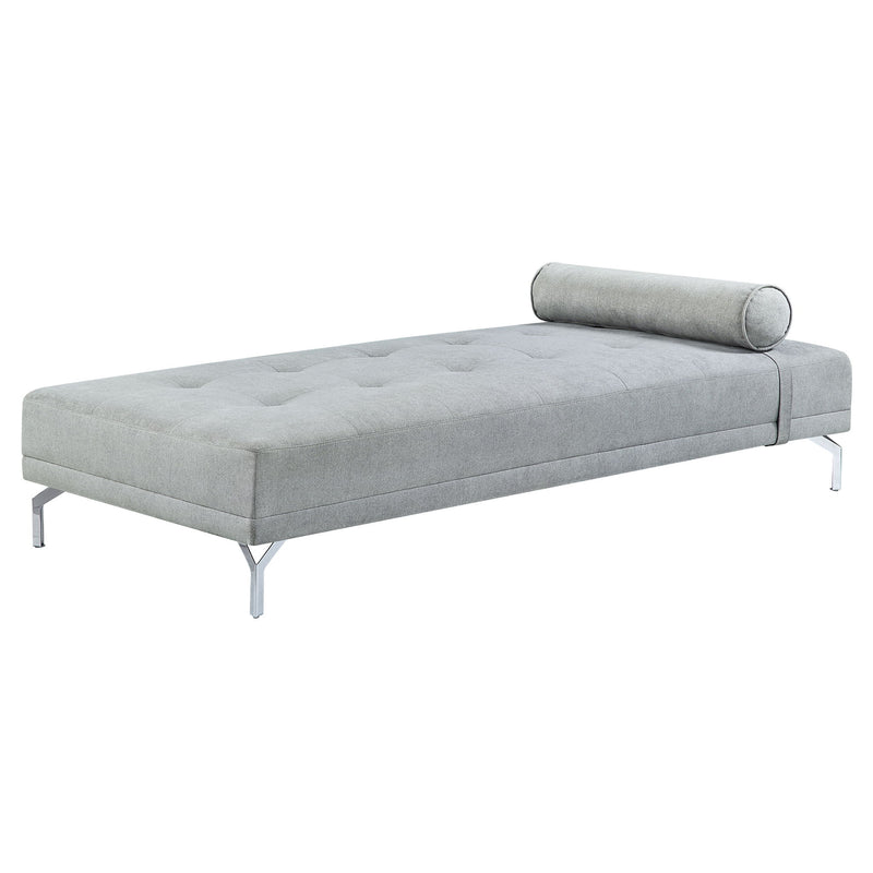 Quenti - Sofa Bed With Pillow - Gray Melange Velvet - R&R Furniture Gallery (Fountain Valley, CA)