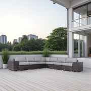 Rattan Sectional Sofa Set With Cushions - R&R Furniture Gallery (Fountain Valley, CA)