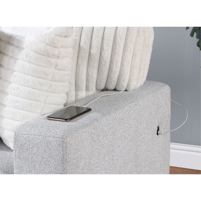 Ford - Reversible Pull Out Sofa Bed - Light Gray - R&R Furniture Gallery (Fountain Valley, CA)