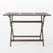 Blissique - Outdoor Foldable Wood Dining Table With Slat Design - R&R Furniture Gallery (Fountain Valley, CA)