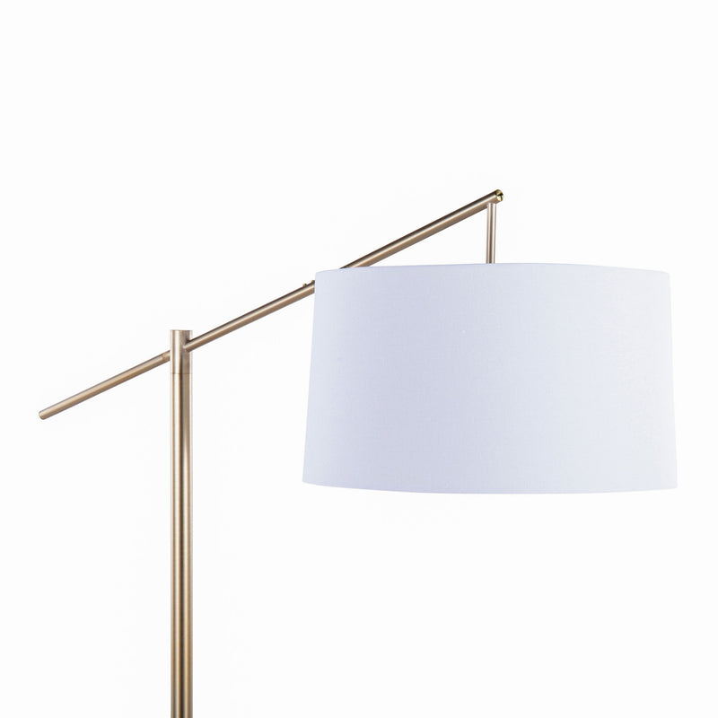 Lumi Source Casper contemporary floor lamp with sleek metal stand and modern design, ideal for living room or bedroom lighting.