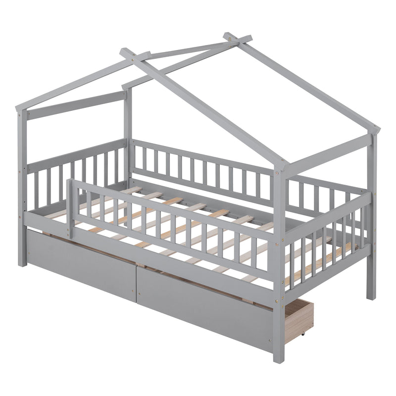 House Bed With 2 Drawers - R&R Furniture Gallery (Fountain Valley, CA)