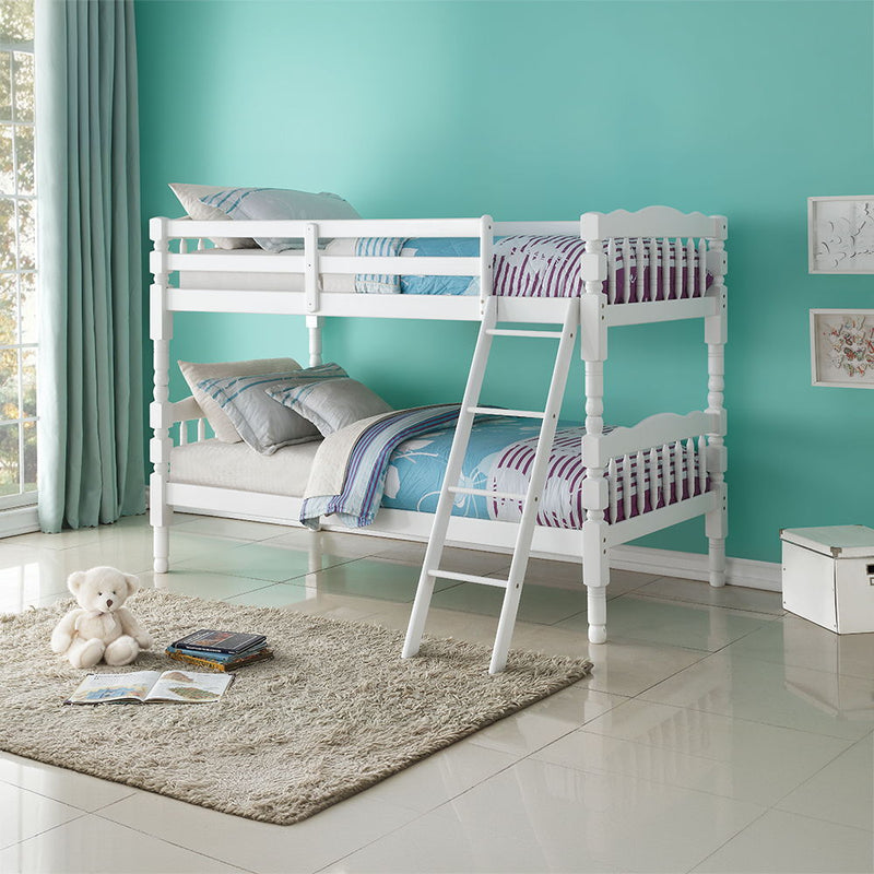 Homestead - Twin Over Twin Bunk Bed - White - R&R Furniture Gallery (Fountain Valley, CA)