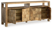 Hudwick - Accent Cabinet - Natural Brown - R&R Furniture Gallery (Fountain Valley, CA)