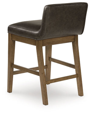 Cabalynn - Upholstered Barstool (Set of 2) - Two-tone Brown - R&R Furniture Gallery (Fountain Valley, CA)